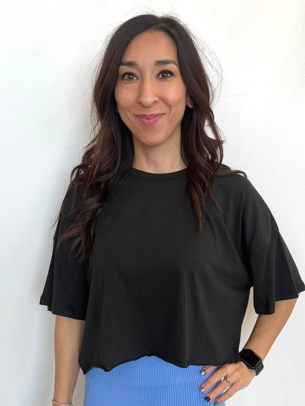 Raw Edge Cropped Tee
